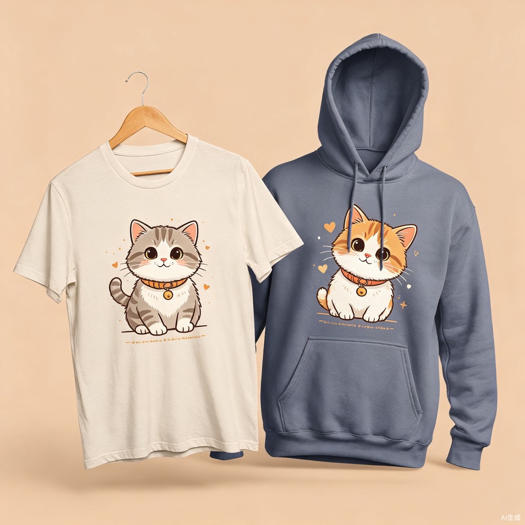 Cat Apparel Design Templates
