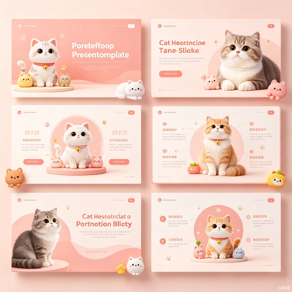 Cat Themed Presentation Slides