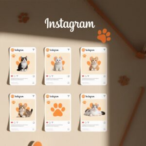 Cat Instagram Post Templates Pack