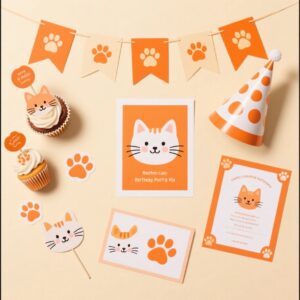 Cat Party Decor Kit