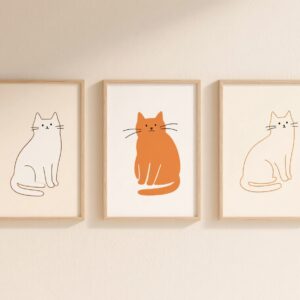 Cat Mom Printable Wall Art Set