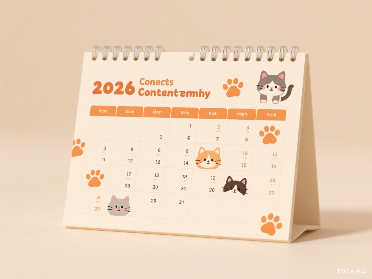 Kitten Content Calendar 2026